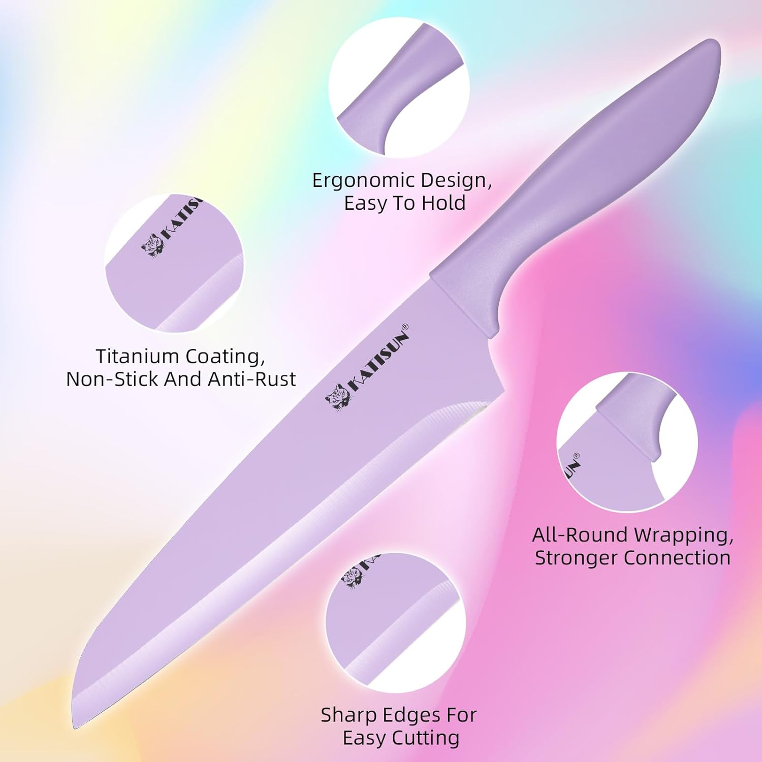 30pcs Colorful Knife Set & Kitchen Cutting Board