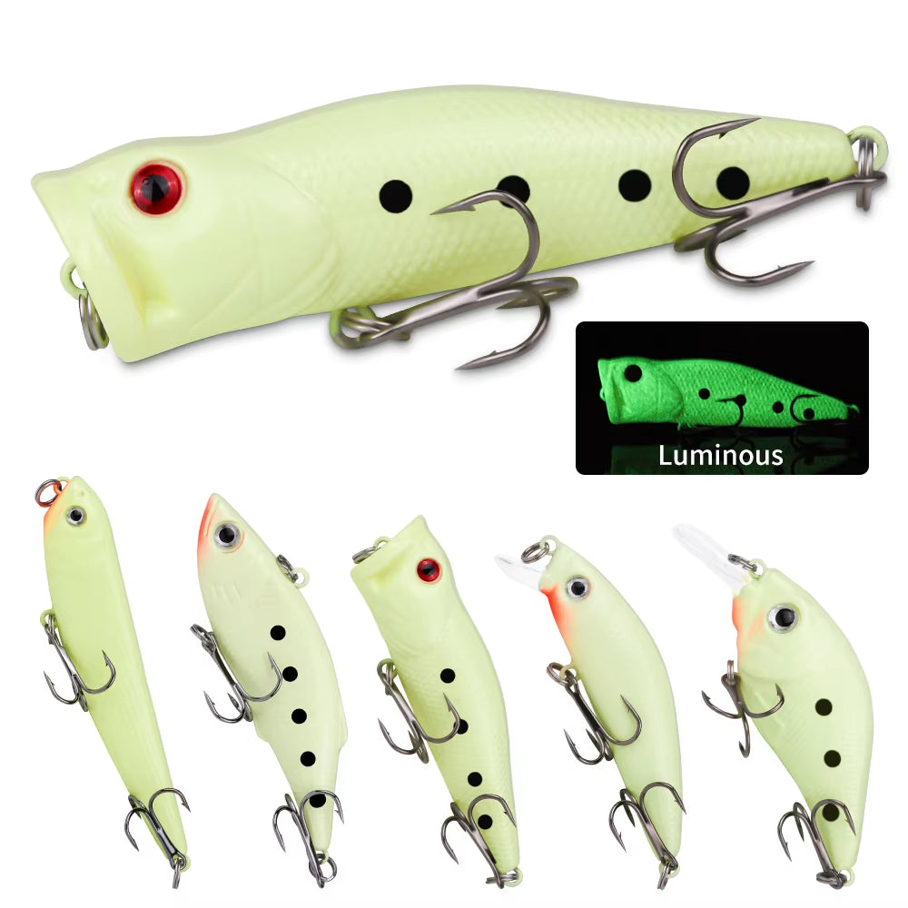 22-Piece Hard & Soft Fishing Lure Kit