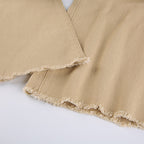 Spice Girl Style High-Waist Slim Jeans Bottoms