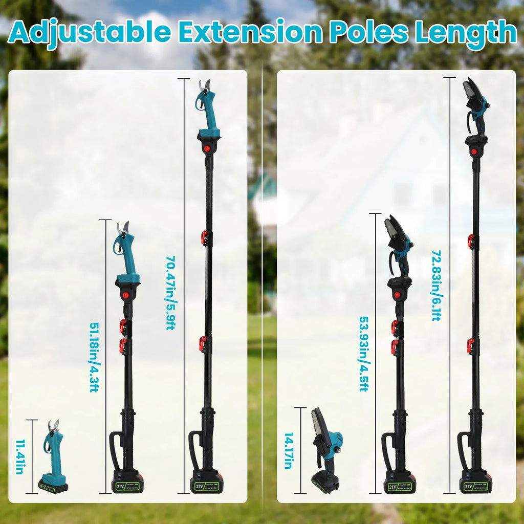 4-in-1 Cordless Electric Pruning Shear & Chainsaw