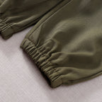 Toddler Boys Pilot Jumpsuit – Army Green Birthday