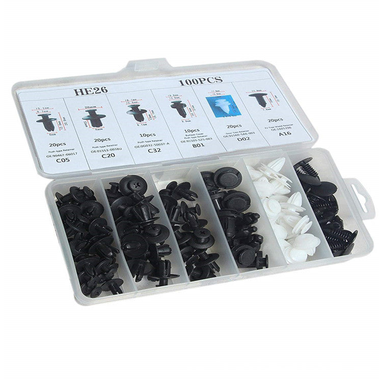 Boxed Car Plastic Buckle Clip Set