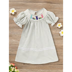 Infant Baby Girls Easter Bunny Smocked Dress