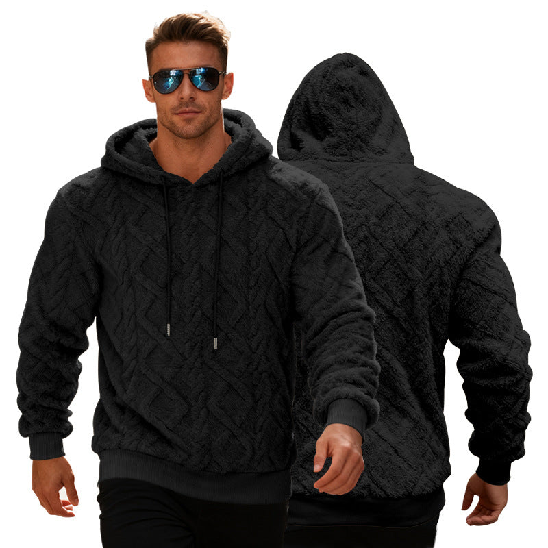 Men’s Plush Hooded Sweatshirt