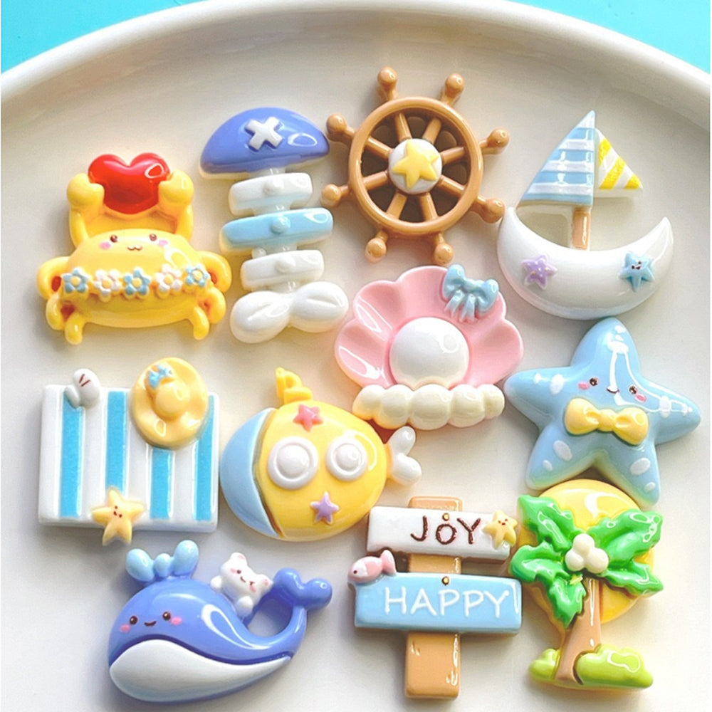 Resin Magnets Seashell, Starfish & Coastal Decor