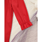 Toddler Girls Christmas Dress with Wreath