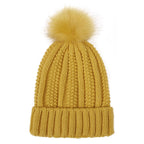 Winter Knitted Hats Fashion Stretchy Lined