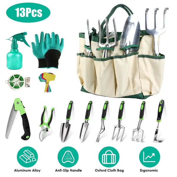 13-Piece Garden Tool Set – Aluminum Alloy