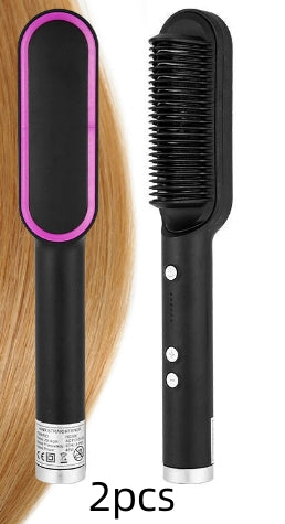New 2-In-1 Hair Straightener Hot Comb