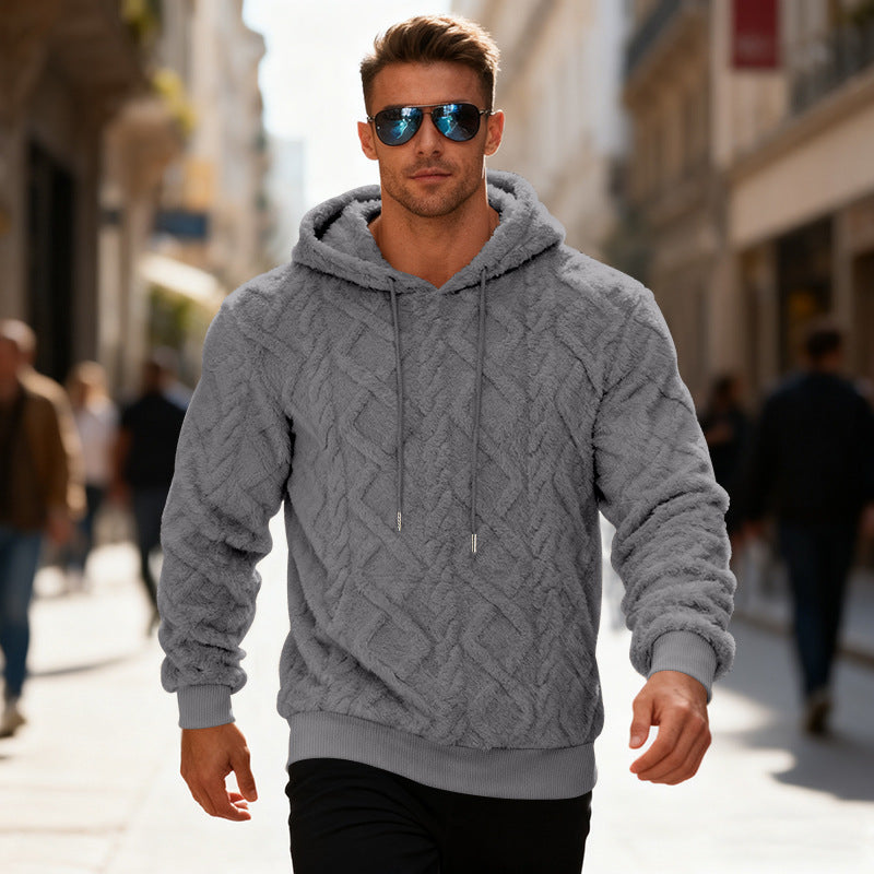 Men’s Plush Hooded Sweatshirt