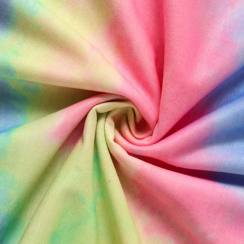 Toddler Girls Tie-Dye Hooded Dress