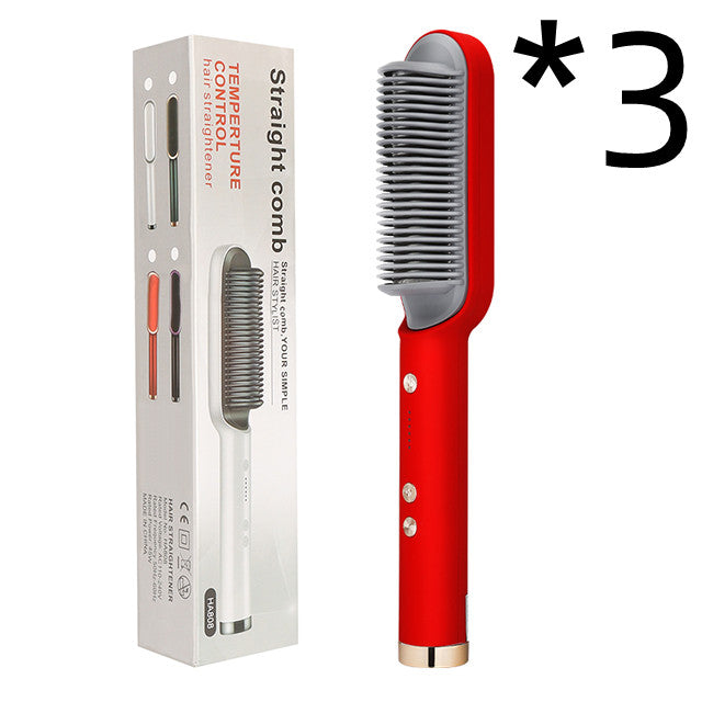 New 2-In-1 Hair Straightener Hot Comb
