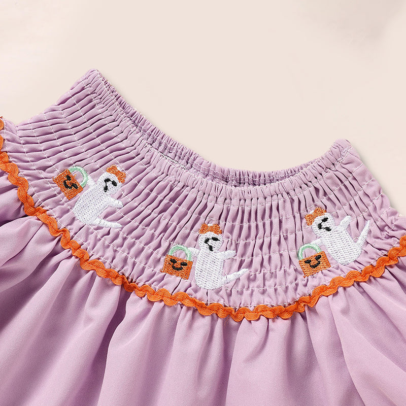 Infant Baby Girl Halloween Ghost Dress Set